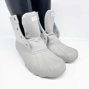 Sperry Women's Saltwater Wool Duck Boots Gray Size 8